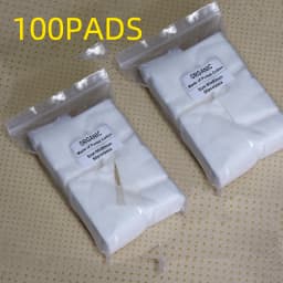 Japanese Organic 100% Cotton Soft Pad 50/100 sheets 60x80mm Unbleached Repacked Cotton