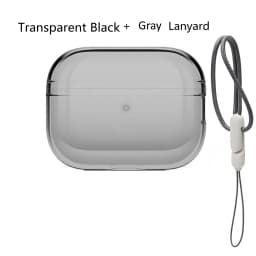 Transparent Protective Lanyard Case Cover For Airpods Pro 2 TPU Soft Skin Shockproof Case Cover Designed for Airpods Pro2 Earbud