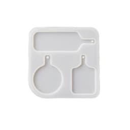 Miniature Food Candy Biscuits Tray Silicone Mold Mini Dessert Tray Plate Uv Resin Mold Food Play Round Keychain Silicone Mold