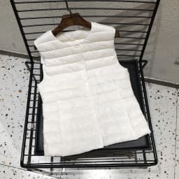 Female 90% White Duck Down Ultra Lightweight Packable Warm Down Liner Vest 2026 New Women Sleeveless Puffer Jacket