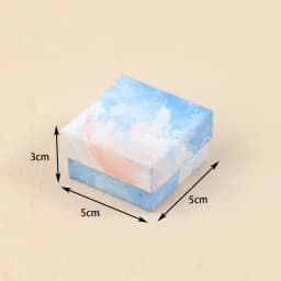 1Pcs Ink Cloud/Marble/Internet Celebrity Paper Box Kraft Paper Handbag Charm Bracelet Necklace Pendant Jewelry Display Gift Box