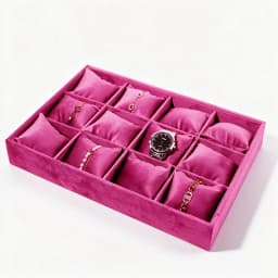 4/8/12 Grids Watch Display Stand Bracelet Holder Organizer Watches Storage Jewelry Pillow Holder Jewelry Display Tray