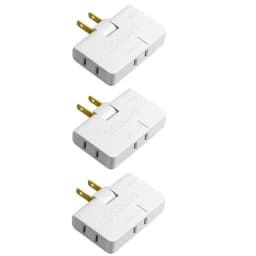 1-3Pcs 3 Way Flat Plug Adapter Power Wall Plug US Extension Plug Adapters Portable Foldable Extension Travel Converter Socket