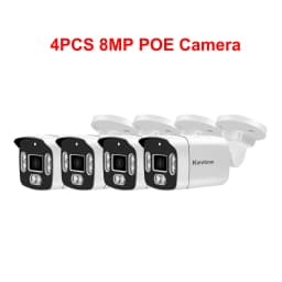 4K Poe Video Surveillance Camera IP Onvif Audio 48V POE Or DC 12V 4MP 8MP Night Vision Bullet WaterProof security camera for NVR