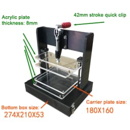 Universal Test Frame Stand PCB Testing Jig 180x160MM PCBA Test Rack Embryo Frame DIY Circuit Board Fixture With 4 Acrylic Board