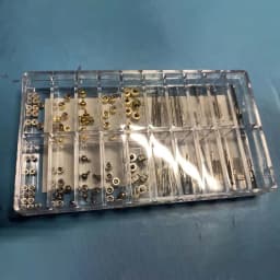 Watch Crown Set 170PCS Waterproof Replacement Crown Stem Gold Silver Copper Watch Repair Parts for Watchmaker