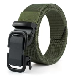 Men's Ratchet Belt Nylon Web Canvas Belt Golf Belt Automatic Buckle Waist Belt for Men Casual Work