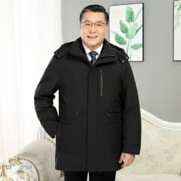 Windbreaker Men's Down Coats And Parkas Winter Jacket Man White Goose Down Jacket Puffer Jackets Padding Detachable Inner HXY196