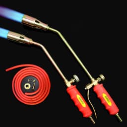 LPG Fire Torch Single Switch Liquefied Gas Torch High Temperature Brazing Household Pig Cow Hair Burning Tool With Gas Hose
