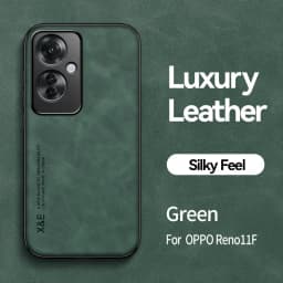 Reno11F 5G Case Built in Metal Plate Magnetic Car Holder Leather Phone Cases For OPPO Reno11 F Reno 11F 11 F 5G Back Soft Cover