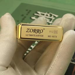 ZORRO 912 912S Retro High End Heavy Armor Brass Titanium Windproof Kerosene Lighter 3/5 Hinge Metal Gasoline Lighter Men's Gift