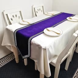 New Chinese Simple Tablecloth Modern Table Black Flag Runner European Velvet Bed Runner Pure Color Table Cloth