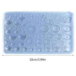 Versatile Silicone Casting Mold Button Accessories Molds Versatile Ornaments Casting Mould Jewelry Making Tool R3MC
