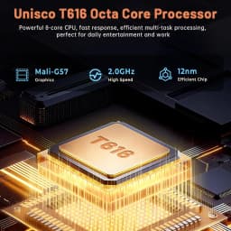 8 7 Inch Android 16 Tablet PC with SIM Card Support, Unisoc T616 Octa Core, 16GB RAM 128GB ROM, IPS HD Display, 5000mAh Battery