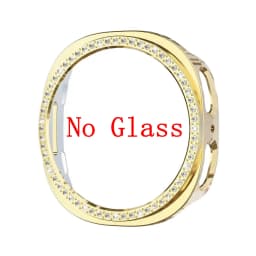 Cute Diamond Hollow PC Case For Samsung Galaxy Watch 9 40mm 44mm Protective For Galaxy Watch 8 44mm Cover Accessories No Glass