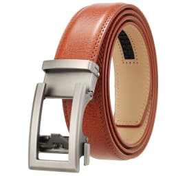 Brown Coffee Black Grass Green Men's Belt Automatic Ratchet Buckle Luxury Brand Genuine Leather Belt Men Ceinture Homme B64