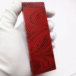 2pieces C-Tek Knife Handle DIY Material Plate Resin Material Snake Grain Honeycomb Pattern Slingshot Handle 120x40x8mm