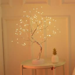 36/108LEDs Tabletop Tree Lamp, LED Atmosphere Night Lights, USB or AA Battery Lighting, for Camping Bedroom Holiday Party Decor