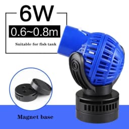220V 6-26W Aquarium Wave Maker Submersible Circulation Power Pump with Magnet Suction Base Adjustable Flow Rate Marine Fish Tank