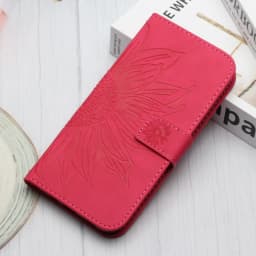 Funda iPhon 14 Wallet Flip Phone Case for iPhone 17 16 15 14 13 12 11 Pro Max 7 8 Plus Cases Sunflower Leather Back Cover Women
