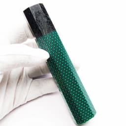 1pc Carbon Fiber + C-Tek Resin Octagonal Knife Handle for DIY Semi-finished Damascus Knife Handle Material Kitchen Knife Handle
