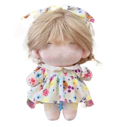 For 20CM Cotton Doll Clothes Cap Headdress Multicolor Miniature Dress Suit Doll Accessories Cosplay Doll Headwear Dress Set