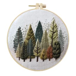 Nature Scenery Embroidery Kit for Beginners with Pattern Needlepoint Starter Kits for AdultsEmbroidery Set