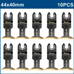 XCAN 44mm Titanium Oscillating Saw Blades Metal Cutting Multitool Blades Sharp Multi Cutter Blade For Metal Wood Plastic