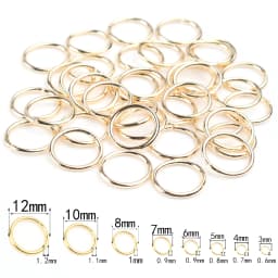3-12mm Gold Silver Color Loops Open Jump Rings Metal Split Rings Connectors For Diy Jewelry Finding Making Accessories Supplies