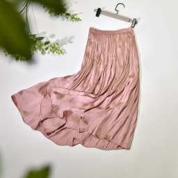 Summer Silky Skirt Elastic High Waist Glossy Silky Long Skirt Sea-Island Filament A-line Skirts Beach Vacation Pearlescent Dress