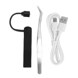 LED Lash Lamp 1W 395nm Fast Glue Curing Light and Portable Tweezers for Eyelash Extension Lash Extension Lamp Lash Tweezers Lamp
