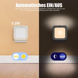 LED Night Lamp Dimmable Warm White Wireless Cabinet Light EU US UK Plug in Night Light for Kids Bedroom Auto Dusk to Dawn Sensor