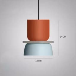 Modern Macaron Led Pendant Lamp Colorful Hanging Suspension Study Dining room Bedside Bedroom Chandelier Lighting lamp shades