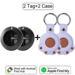 MiLi MiTag Dual System Bluetooth GPS Tracker Locator Smart Location Tag Keys Finder Works With Apple Find My&Google Find Hub