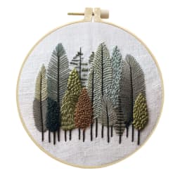 Nature Scenery Embroidery Kit for Beginners with Pattern Needlepoint Starter Kits for AdultsEmbroidery Set