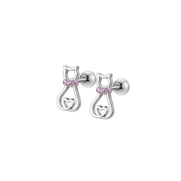EVISPOL 2-12pcs 316L Stainless Steel Screw Back Stud Earrings Butterfly Heart Flower Cartilage Dath Earrings Piercing Jewelry