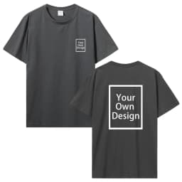 Custom Cotton Customized Print Short Sleeve T Shirt Summer Tops Tees DIY Your Like Photo Or Logo Cotton T-shirt Men Clothing
