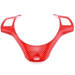 Carbon Fiber Car Steering Wheel Panel Decoration Cover Trim Moulding Sticker for BMW 1 3 Series E87 E90 E92 E93 2005-2012