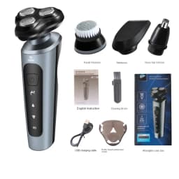 New 9D Electric Shaver for Men USB Car-mounted High-power Full-body Wash Beard Knife Four-in-one Rechargeable Razor