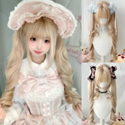 OLACARE Long Body Wave Black Brown Purple Cosplay Wigs Heat Resistant Synthetic Wigs Middle Part Natural Lolita LM Wigs Women