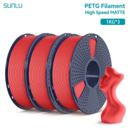 SUNLU 3KG High Speed Matte PETG Filament 1.75mm 1kg Spool (2.2lbs) High Speed Printing Filament Fit Most FDM Printer