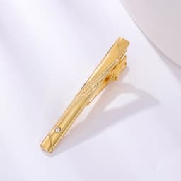 1Pcs Fashion Tie Clip for Men Copper Simple Bar Clasp Practical Mens Classic Tie Clips Clamp Pin Jewelry Necktie Wedding Gift
