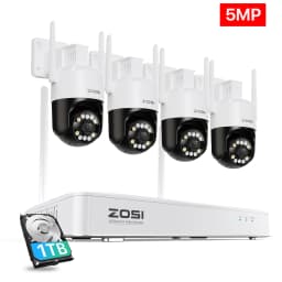 ZOSI 3K Wi-Fi 6 Wireless Security Camera System 8CH 4K NVR 8MP/5MP Pan/Tilt CCTV IP Cameras Outdoor Home Video Surveillance Kit