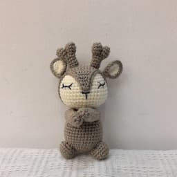 Handmade Kid Room Deco Stuffed Plush Toy Animal Amigurumi Handcrafts Kids Gifts Soft Fox Cow Lamb Birthday Sleeping Dolls