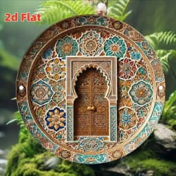Eye of Horus Round Iron Artwork 7.8 Inch Decorative Wall Hanging for Home Cafe Bar, Religious Collection, Ideal Gift for Friends