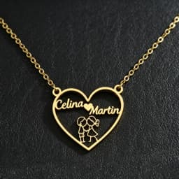 Personalized Customization of Name Pendant Necklace with Different Fonts and Styles for Perfect Party and Holiday Gifts Family