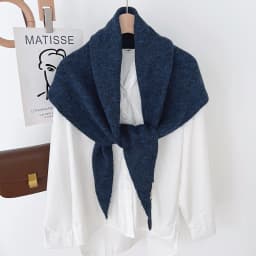 2025 Wool Winter Scarf For Women Warm triangle Knit Scarves Hijab Solid Lady Shawl Wrap Female Pashmina Bandana Head Scarf