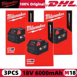 Milwaukee M12 REDLITHIUM HB 6.0Ah Extended Capacity Battery – 12V Rechargeable for M12 Cordless Tools (Model: 48-11-2402)