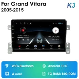 2 Din Android 12 Car Radio For Suzuki Grand Vitara 3 2005-2012 2013 2014 2015 Stereo Multimedia Video Player Navigaion Carplay