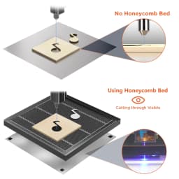 Acmer 400X400mm Universal Honeycomb Worktable For Air Assisted Cutting Dual Scale Laser Engraving Cutting Machine Accessories